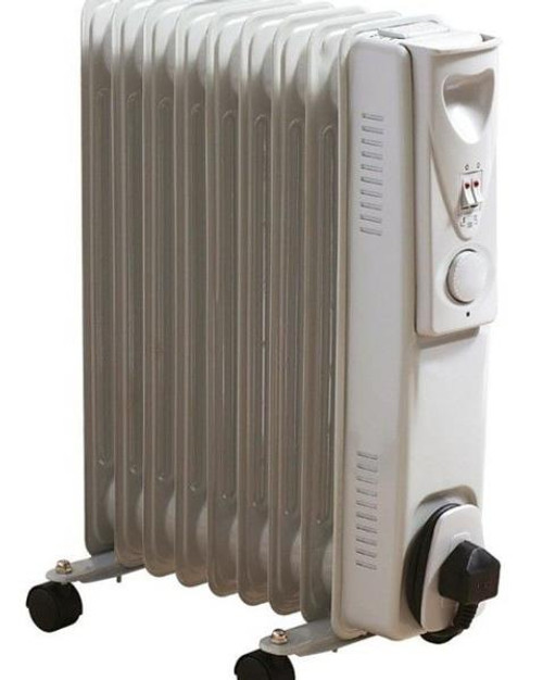 Oil Filled Portable Radiator, 2000W - Daewoo HEA1141