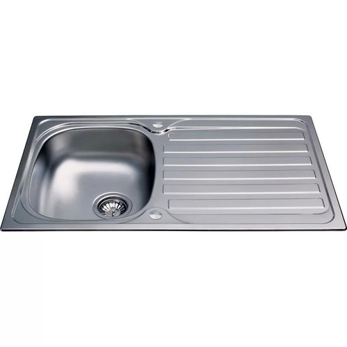 CDA CBS110SS Stainless Steel 1 Bowl Kitchen Sink & CDA Tap