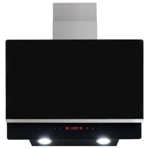 60cm Black Cooker Hood Kitchen Extractor Fan, Angled Design - AMICA AEA60BL