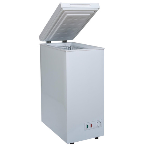 36cm White Chest Freezer, Freestanding Slimline Compact - SIA CHF60W/E