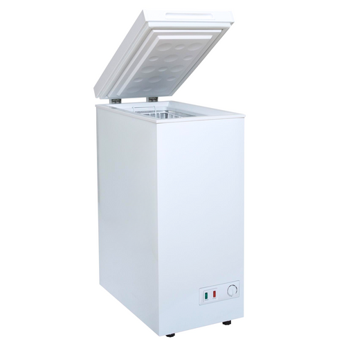 36cm White Chest Freezer, Freestanding Slimline Compact - SIA CHF60W/E