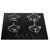 SIA 60cm Single Touch Control Fan Oven, 4 burner Gas Hob &Curved Glass Hood Fan