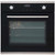 SIA 60cm Black Touch Control Single Fan Oven, 4 Burner Gas Hob & Cooker Hood Fan