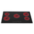 SIA CERH90BL 86cm Black 5 Zone Frameless Touch Control Electric Ceramic Hob