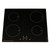 SIA Black 60cm Touch Control Oven, Induction Hob And Stainless Steel Extractor