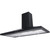 SIA 100cm Black Chimney Kitchen Cooker Hood Extractor Fan And Glass Splashback