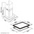 SIA 70cm Stainless Steel 5 Burner Gas Hob And 70cm Curved Glass Cooker Hood Fan
