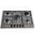 SIA 70cm Stainless Steel 5 Burner Gas Hob And Curved Glass Cooker Hood Extractor