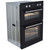 SIA DO102 60cm Black Built In Double Electric True Fan Oven With Digital Timer