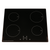 SIA 60cm Black 4 Zone 13amp Plug In Induction Hob & Visor Cooker Hood Extractor