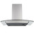 SIA 60cm Stainless Steel 4 Zone Plate Electric Hob And Curved Glass Cooker Hood