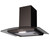 SIA 60cm Black 4 Burner Gas On Glass Hob & Curved Glass Cooker Hood Extractor