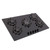 SIA BGH90BL 90cm Black 5 Burner Gas On Glass Hob | Cast Iron Supports | LPG Kit