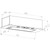 SIA 70cm Under Cupboard Canopy Built In Cooker Hood Extractor Fan + Filter
