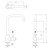 Reginox ANGEL CP Chrome Single Lever U-Shaped Monobloc Kitchen Sink Mixer Tap
