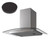 SIA 60cm Stainless Steel Curved Glass Cooker Hood Extractor Fan &Carbon Filter