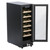 SIA WC30BL 300mm / 30cm Black Under Counter LED 19 Bottle Wine Cooler Chiller