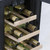 SIA WC30BL 300mm / 30cm Black Under Counter LED 19 Bottle Wine Cooler Chiller