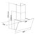 SIA AH90BL 90cm Black Angled Glass Chimney Kitchen Cooker Hood Fan & Filter