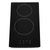 SIA CERH31BL Black 30cm 2 Burner Domino Ceramic Electric Hob With Touch Control