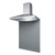 SIA 70cm Stainless Steel Chimney Cooker Hood & Grey Toughened Glass Splashback