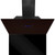SIA TAG90BL 90cm Black Angled Touch Control Cooker Hood & Toughened Splashback