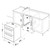 SIA 60cm Stainless Steel Double Built Under Fan Oven & 70cm 5 Burner Gas Hob