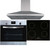 SIA 60cm Stainless Steel Digital Single Oven, 13A 4 Zone Induction Hob & Hood