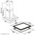 SIA 60cm Stainless Steel Digital Single Oven, 4 Zone Ceramic Hob & Curved Hood