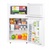 SIA UFF01WH/E 88L White Freestanding Under Counter 2 Door Fridge Freezer