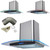 SIA 60cm Stainless Steel Touch Control LED Curved Glass Cooker Hood + 3m Ducting