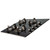 SIA 60cm Black 4 Burner Gas On Glass Hob &Chimney Cooker Hood Extractor Fan