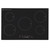 SIA 90cm Black 5 Zone Touch Control Induction Hob And Cooker Hood Extractor Fan