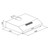 SIA VSR60WH 60cm White Visor Cooker Hood Kitchen Extractor Fan And Carbon Filter