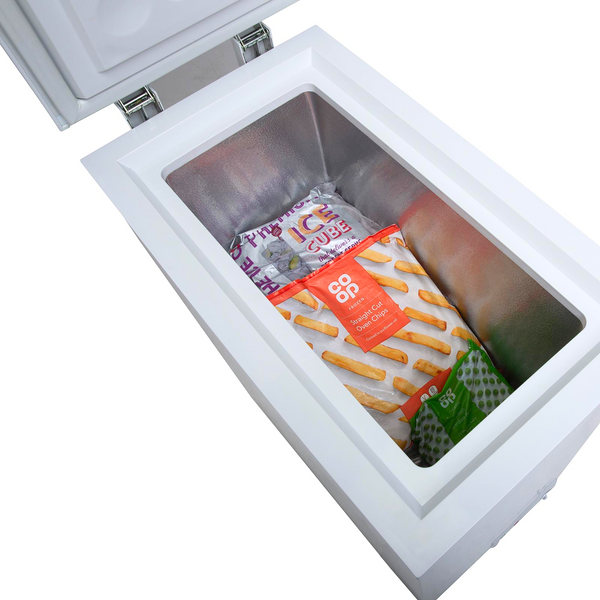 36cm White Chest Freezer, Freestanding Slimline Compact - SIA