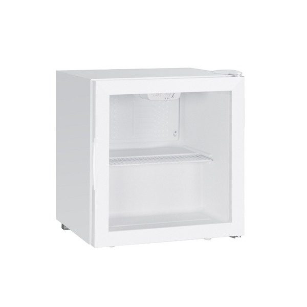 Mini Drinks Fridge, Table Top 46L Beer Wine Cooler With Glass