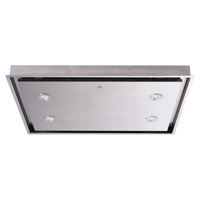 SIA DD90BL 90cm Black Touch Control Downdraft Kitchen Cooker Hood