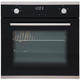 SIA 60cm Black Touch Control Single Oven, 4 Zone Induction Hob & Curved Hood Fan