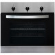 SIA Stainless Steel 60cm Single Electric Oven, 70cm Gas Hob & Curved Glass Hood