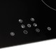 SIA 60cm Black Touch Control Single Oven, 4 Zone ECO Induction Hob & Curved Hood