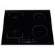 SIA 60cm Black Single Fan Oven, 4 Zone Flexi-Bridge Induction Hob & Cooker Hood