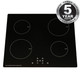 SIA INDH60BL 60cm Black 4 Zone Touch Control Electric Induction Hob & Child Lock