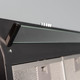 SIA STH50BL 50cm Black Slimline Visor Cooker Hood Kitchen Extractor & 1m Ducting