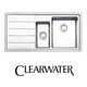 Clearwater LIP150L Linear Plus 1.5 LHD Bowl Brushed Stainless Steel Kitchen Sink