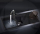 Schock Lithos D100 1.0 Bowl Reversible Nero Black Granite Kitchen Sink & Waste