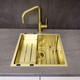 Reginox R3006 Gold Coloured Bottom Grid Accessory For MIAMI40X40 GOLD Sinks