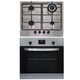 SIA 60cm Stainless Steel Digital Single Electric Fan Oven And 4 Burner Gas Hob