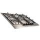 SIA SSG702SS 70cm 5 Burner Gas Hob In Stainless Steel With Enamel Pan Stands