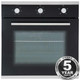 SIA SO101 60cm Black Built In Multi Function Electric Single True Fan Oven