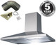 SIA CHL60SS 60cm Stainless Steel Chimney Cooker Hood Extractor And 1m Ducting